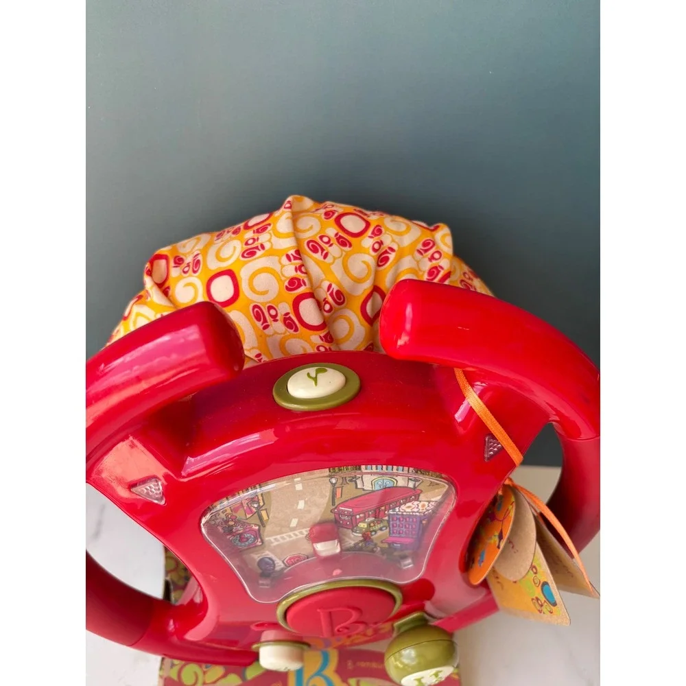 B Toys YouTurns Red Interactive Steering Wheel Toddler Toy with Sound & Lights